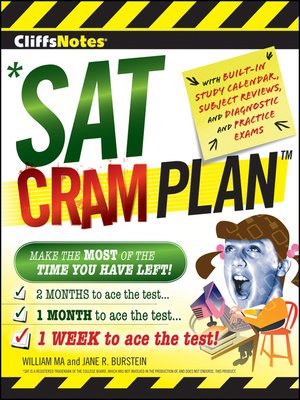 cover image of CliffsNotes SAT Cram Plan